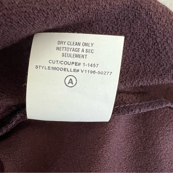 VINCE Brown Burgundy Viscose Blend Sleeveless Cocktail Sheath Midi Dress Sz 12 - Picture 13 of 14